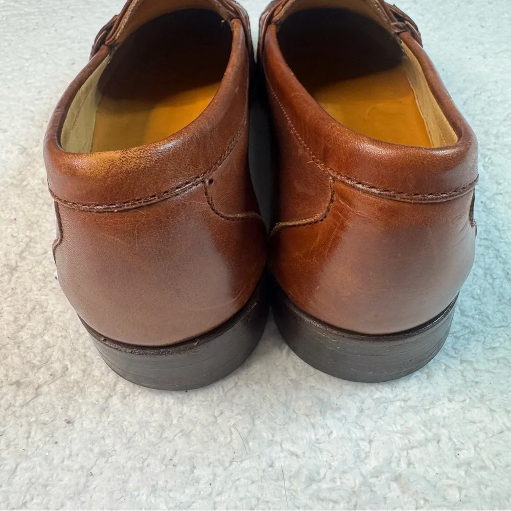 Allen‎ Edmonds Springvale Leather Brown Kiltie Slip On Loafer Shoe Men 11A  US